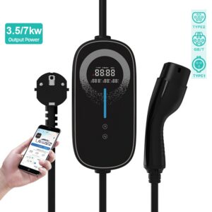 Volt Port EV Charger, compliant with EN 61851 standard, CE certified. It solves pain points of mismatched power, outdoor limitation and no remote control. It supports APP control, 8-level adjustable current, IP65 waterproof, 3.5/7KW optional, multi-interface, multiple protections, fits home & outdoor scenarios.